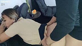 i can’t believe my 19-year-old latina friend came to study but got drilled hard instead!