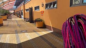 filming wild vacation with intense teen 18+ spanking outdoors