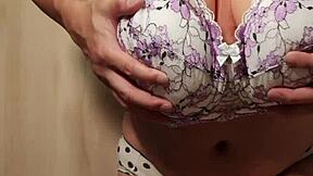 Japanese schoolgirl explores anal play with shiny buttplug and piercings