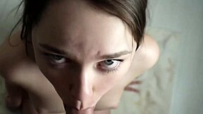 quick blowjob to stepbrother while girlfriend showers?