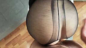 pantyhose maid catchd boss, seducd for sex