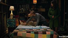 lizzy caplan stars in frankie boom 2013 with topless scenes.