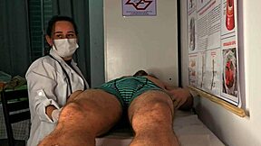 Patient got hard right in front of the nurse