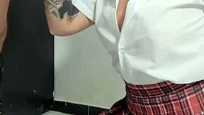 Virgin colombian latina milf in real amateur casting, sucking friend's husband's cock in pov interview.