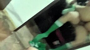 young mexican student fucks friend hard in mirror