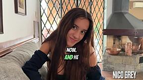 first casting with beautiful skinny 18yo brazilian teen - pov blowjob