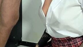 Virgin colombian latina milf in real amateur casting, sucking friend's husband's cock in pov interview.