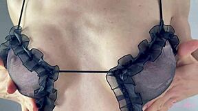 Oily Babe Jerks Big Cock To Cum