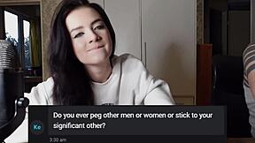 mistress dpeggingd answers burning questions in this intriguing session