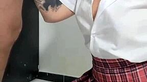 Virgin colombian latina milf in real amateur casting, sucking friend's husband's cock in pov interview.