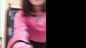 asian ladyboy flashes dick and cums while teasing woman