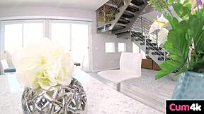 The nanny rides hard, turning her tight pussy into a cum pipeline