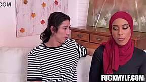 lonely hijab wife seduced by foreign exchange student