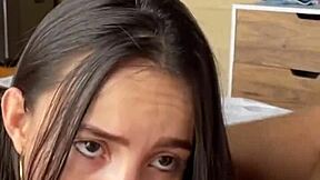 Petite latina gets backstage anal 😏