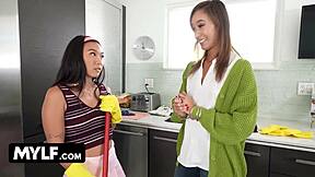 Merciless stepson says, 'I pound every woman in the stepfamily whenever I want.' MYLF classics with taboo 3some.