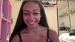 i'm lily starfire, goin deeper into oiled ebony ass, big tit bouncin