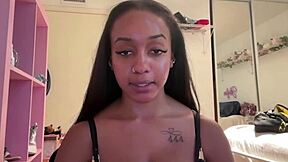 i'm lily starfire, goin deeper into oiled ebony ass, big tit bouncin