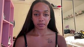 i'm lily starfire, goin deeper into oiled ebony ass, big tit bouncin