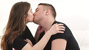 seductive nubile evelina darling loving doggystyle cum in shaved pussy