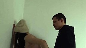 I rushed to fuck my classmate in the entrance and came in her mouth