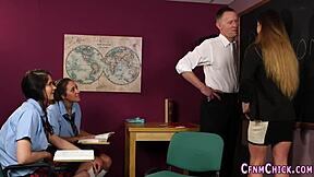 student dominas tug cum