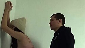 I rushed to fuck my classmate in the entrance and came in her mouth