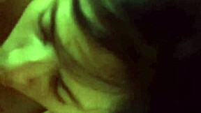 In robe, he enters mouth, I give blowjob, ride hard, oops came inside