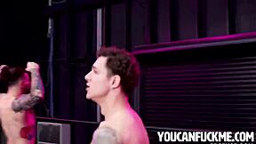 masked gypsy sucks off rivals in one-on-three bang