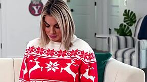 Is the teen getting a creampie in front of stepmom?