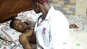 Nurse Jessica Ts Sucks Patient's Big Black Cock!