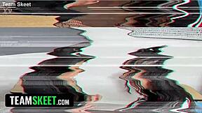 Teacher says, 'scissor me, innocent asian girl'