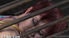 four beauties locked in petite cage, ready for action
