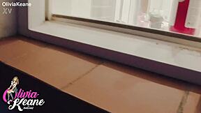 I watch my chubby British neighbor shower for the first time