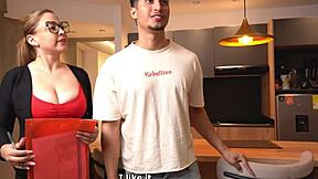 Latina agent seduces client with epic cock sucking to seal the deal