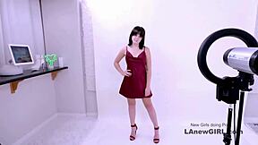 bold brunette babe, let’s fuck at this casting audition
