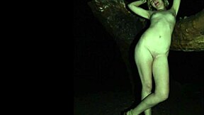 How does Lana Rey dare to go naked in public for hardcore outdoor action?