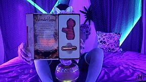 Alicia Unboxes Her Vibrator In Wonderland For Halloween Special