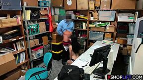 teen 18+ shoplifter caught and screwed by cop