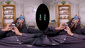 Vrhush Kinuski Gives Her Man a Worthwhile Filming Experience in Stockings