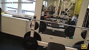 Naive fitness babe opts for sex with rich men instead of training.