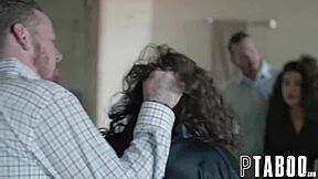 Petite teen smiles for camera while getting blowjob from Johnny Goodluck, POV