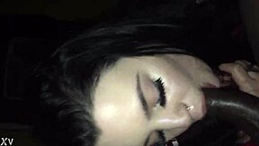 look at this amateur 19yr old spanish girl deepthroating that big black cock