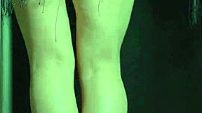 Colombian Brunette With Huge Ass Dances And Sucks In The Shower