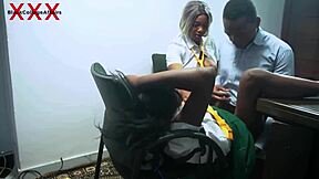 Students taught their head teacher how to fuck two pussies in a hardcore 3some