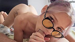 Horny Teen Student Visits Teacher For Passionate Blowjob And Cumshot