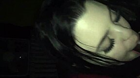 look at this amateur 19yr old spanish girl deepthroating that big black cock