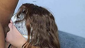 taboo stepsister with big tits teases my cock in her panties