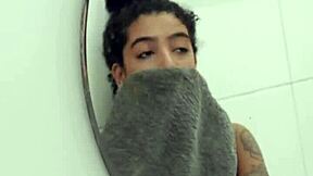 Tattooed Brazilian Slut Sucks Dick in Bikini