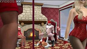 Sabrina Carpenter's Christmas Anal With Monster Cock