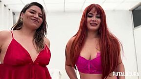 Two Big Ass Latinas Fuck Uncle Torbe And Share Cum